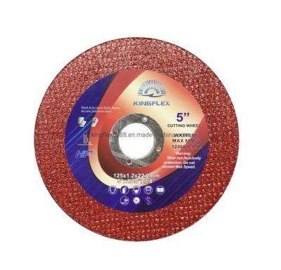 Super Thin Cutting Wheel, 125X1.2X22.23mm, 2nets Red, for Stainless Steel