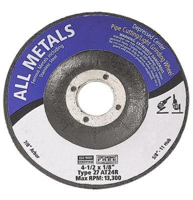 Power Tools 115mm Aluminum Grinding Wheel 4.5&quot; Inch for Aluminum Copper Non-Ferrous Metals