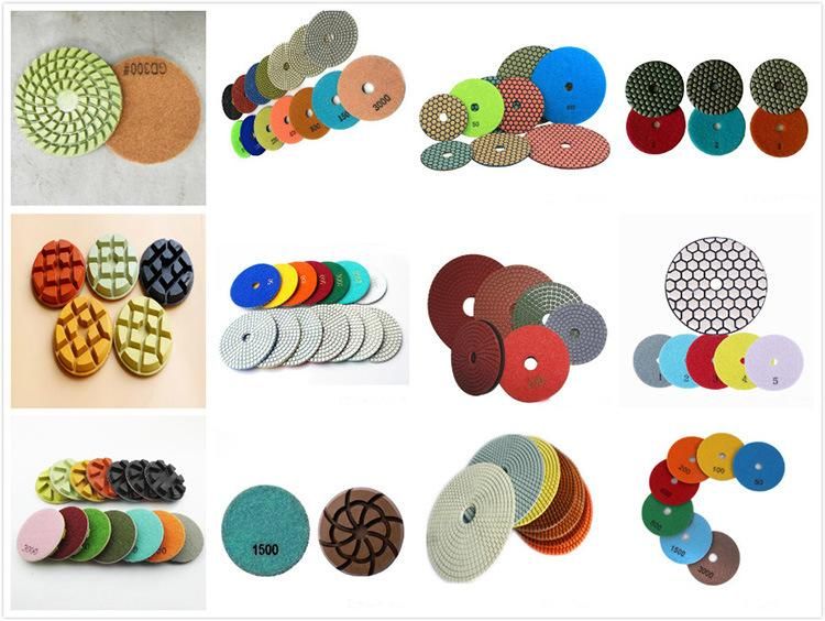 4 Inch D100mm Resin Polihshing Disc Diamond Flexible Concrete Floor Polishing Pad for Cement Concrete and Terrazzo Floor