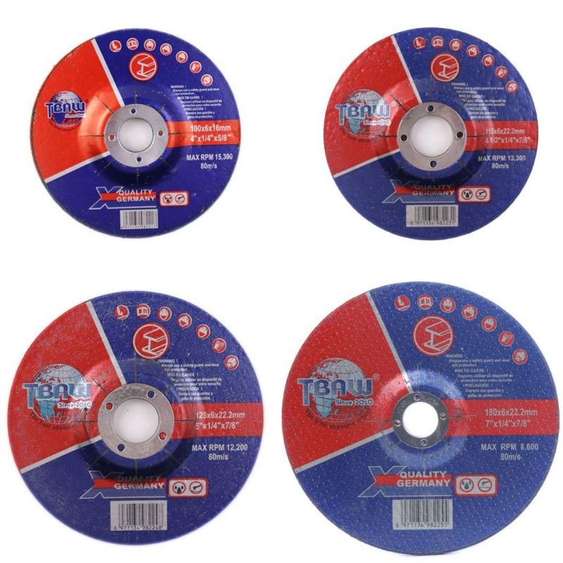 105mm, 115mm, 125mm Abrasive Cutting Discs for Metal/Stainless Cutting China Factory
