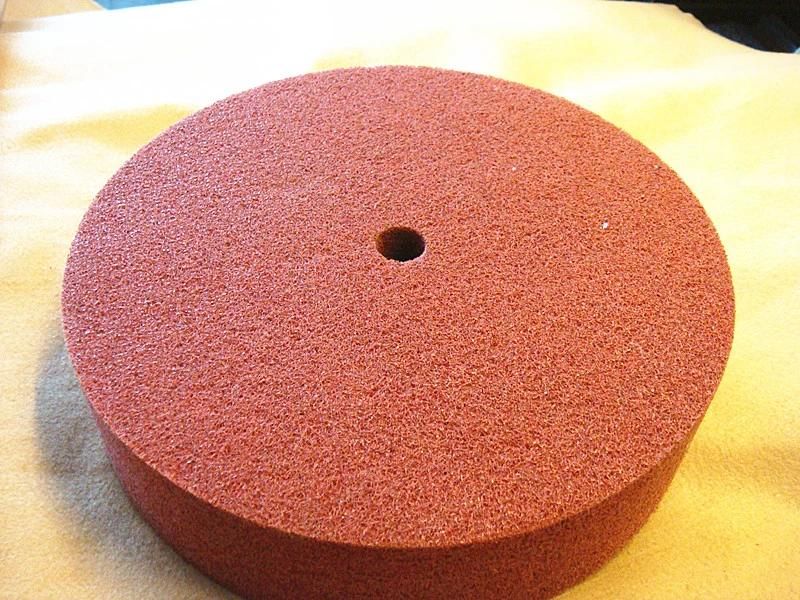 17"-Floor Cleaning Non-Woven Wheel with Red, White, Black Color