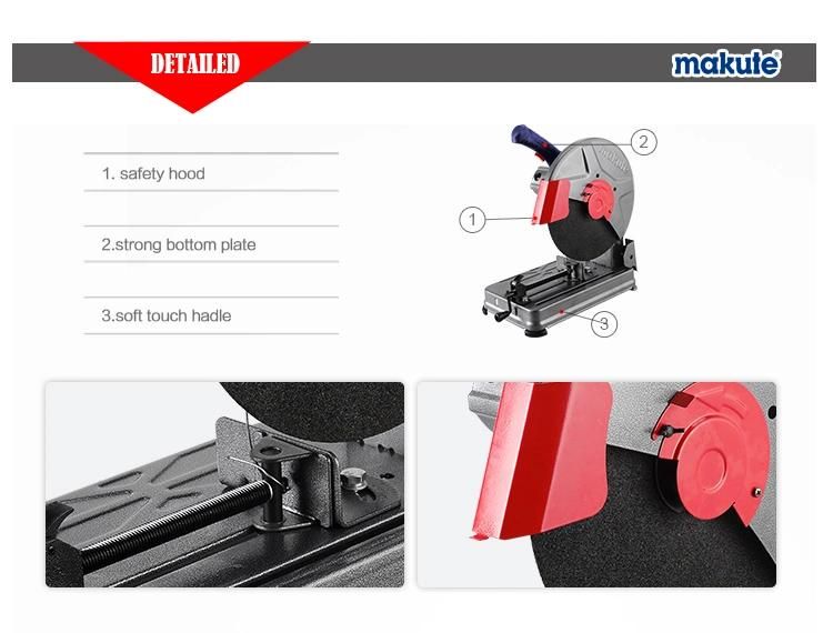 14"/355mm 2000W / 100% Pure Copper Motor Cut off Saw Machine