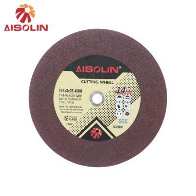 High Speed 14 Inch Wholesale Supply Resin Abrasive Cut off Cutting Wheel Disc for Metal Steel with MPa SGS