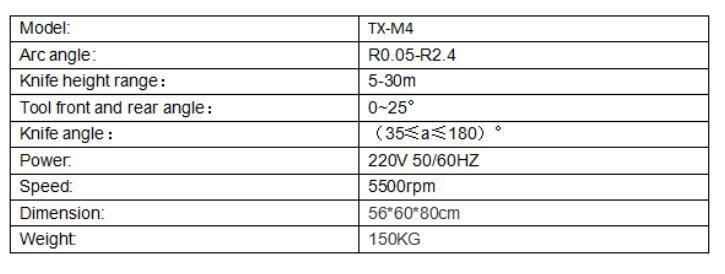 Txzz Tx-M4 PCD Blade, Alloy Blade, CBN Blade, Boron Nitride Blade and Lathe Tool Sharpening Machine