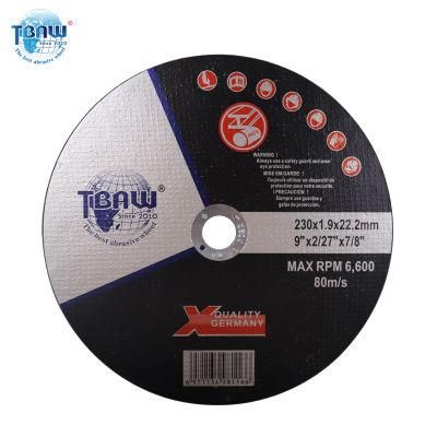 China Factory Wholesale 9&quot;Inch 230*1.9*22 Cutting, Grinding, Polishing Cut off Disc/Wheel