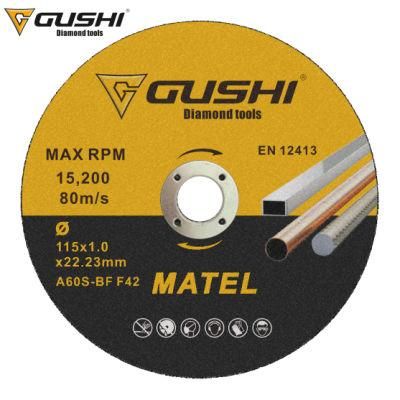 Resin Bond High Quality Resin Bond Ultra Thin Matel 4.5 Cutting Disc for Angle Grinder Abrasive Tool Metal Discos De Corte