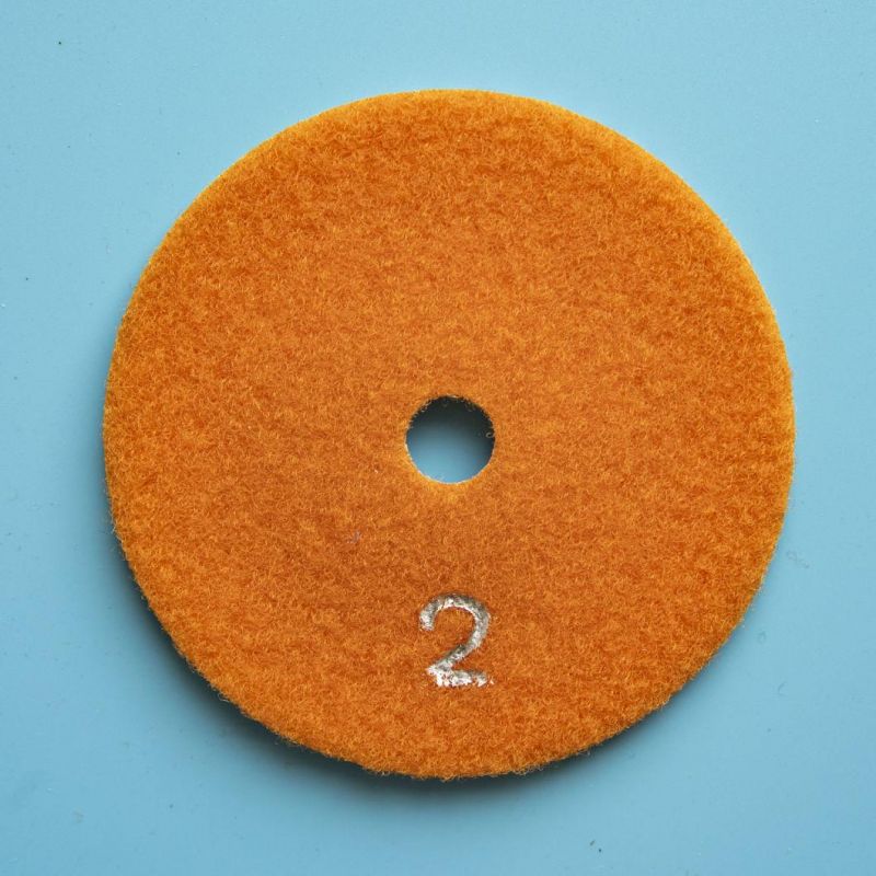 Qifeng Manufacturer Power Tool Factory Direct Sale 3-Step Polishing Pads Diamond Grinding Wheel for Marble