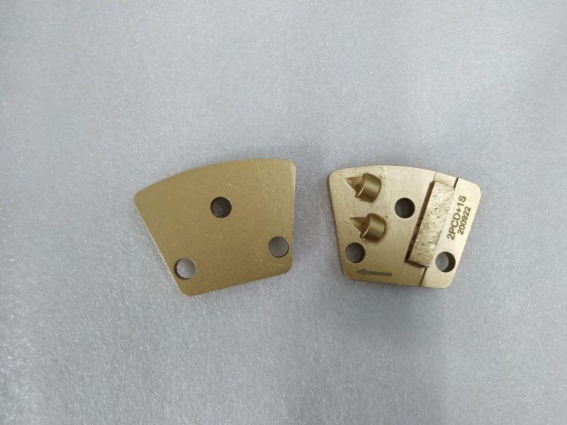 PCD with Segments Gold Diamond Metal Polishing Pads for Concrete