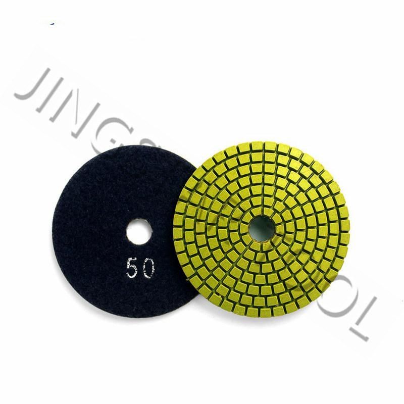 4" 100mm Marble Floor Polishing Pads for Wet Use Flexible Polishing Pad