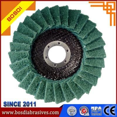 Nylon Profile Flap Disc, Flap Wheel for Polishing, Metal or Nonferrous Metal Materials, Coated Abrasive Fiber Disc, Red/Green/Blue/Brown, Fiber Disc