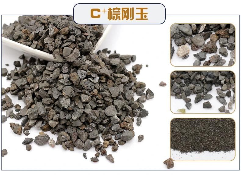 China Supplier Refractory Shot Blasting Abrasive Sand Brown Fused Aluminum Oxide