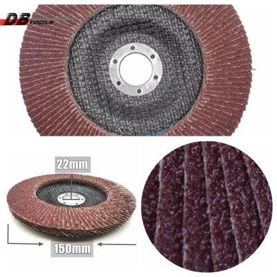 6&quot; 150mm Flap Disc Sanding Wheels 22mm Hole Alumina T29 T27 for for Metal