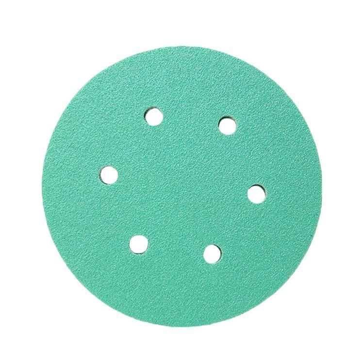 Green Pet Backing Velcro Hook and Loop Sanding Disc