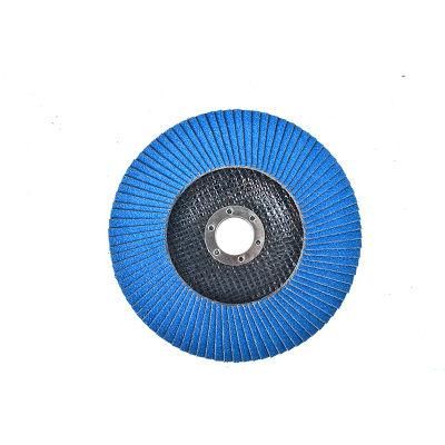 4&quot; 60# Zirconia Alumina Flap Disc with High-Quality Zirconia Alumina Cloth as Abrasive Tools for Angle Grinder