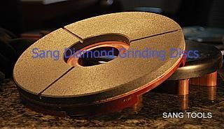 White and Black Buff Diamond Grinding Plates