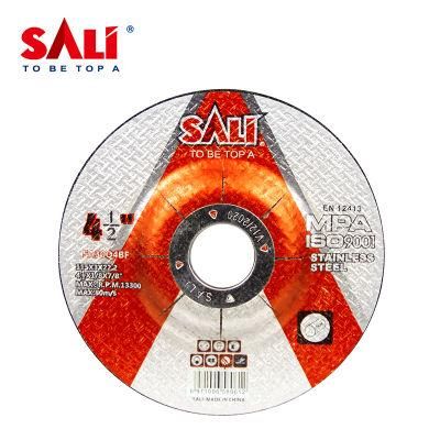 Sali 4.5inch 115*3*22.2mm Professonal Quality Stainless Steel Grinding Disc