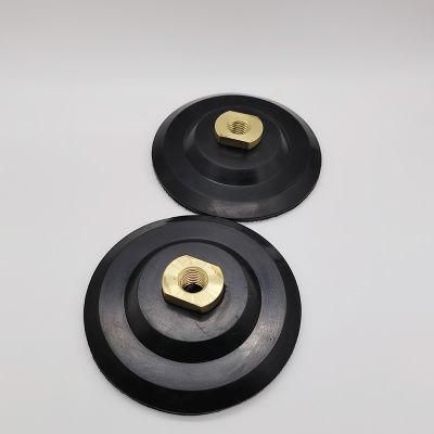 4inch Rubber Backer Pad Holder 100mm for Granite Marble Polishing Pads Angle Grinder Polisher M14 M16 5/8-11