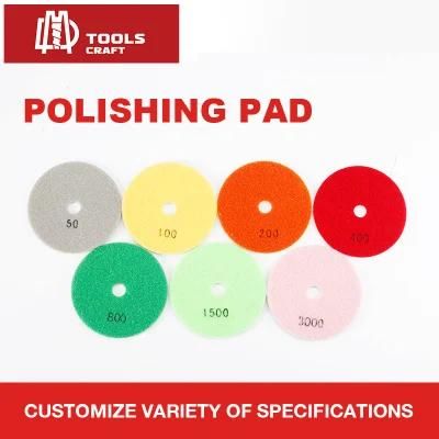 Diamond Polishing Pads Hook and Loop Backer Pads for Granite Stone Concrete Marble Floor Grinder or Polisher