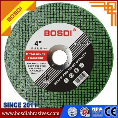 4 Inch Abrasive Cutting Wheel for Iron and Stainless Steel
