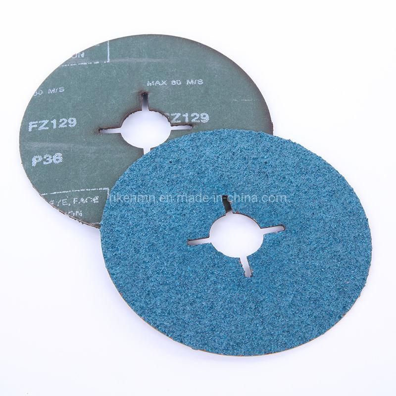 Factory Supplied Grinding Abrasive Fibre 4′′ 100mm 0.6mm Thick Fiber Disc