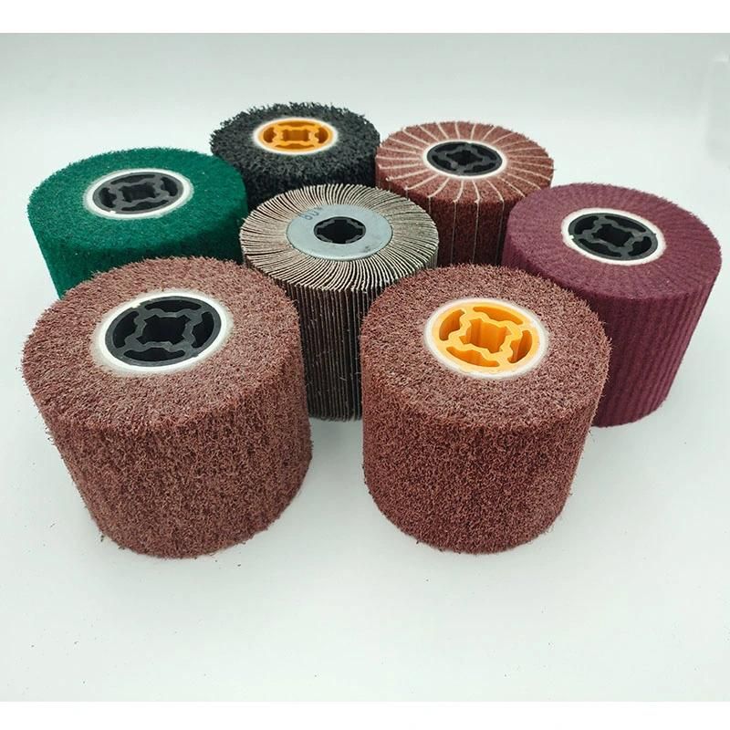 Drawing Wheel with Sandpaper--Scouring Pad