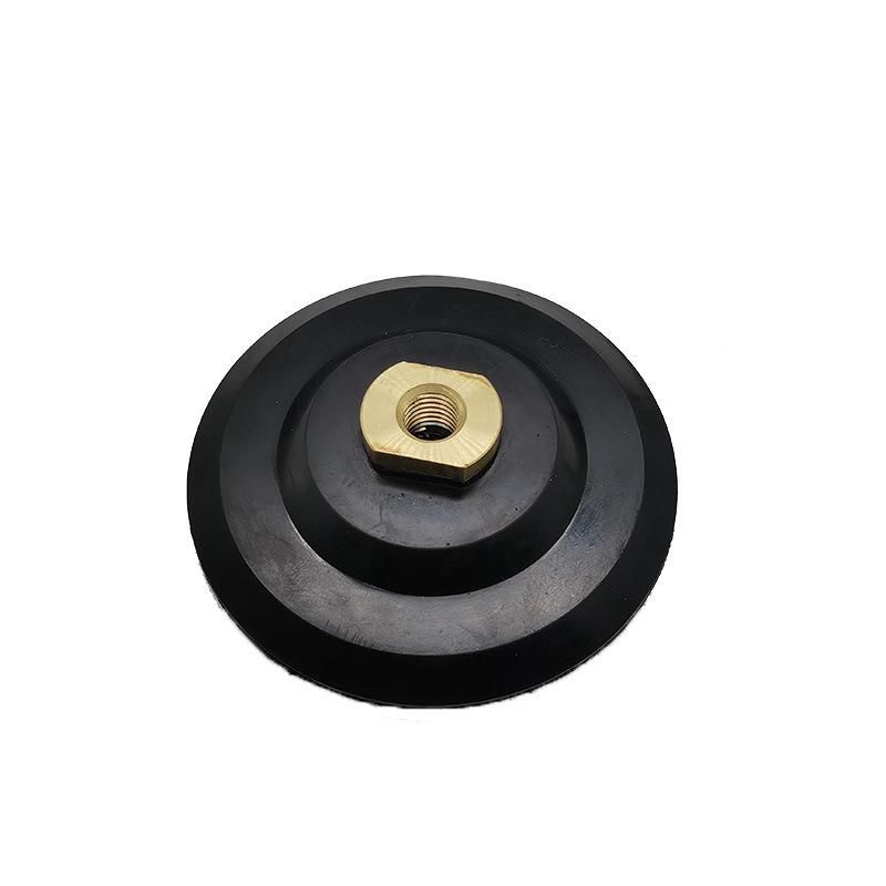 3inch 4inch M14 Rubber Based Sanding and Grinding Discs Backing Holder Diamond Polishing Backer Pads Hook and Loop