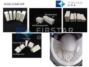 Wear Resistant Alumina Ceramic Bricks as Wear Liner for Ball Mill