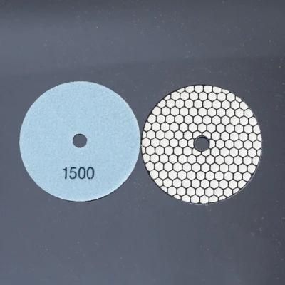 Qifeng Manufacturer Power Tools 4 Inch 7-Step Diamond Abrasive Polishing Pads Dry Use for Marble Granite