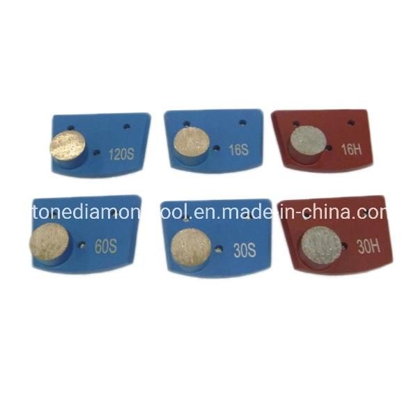 Double Button Round Segments Phx Metal Diamond Grinding Disc Pad