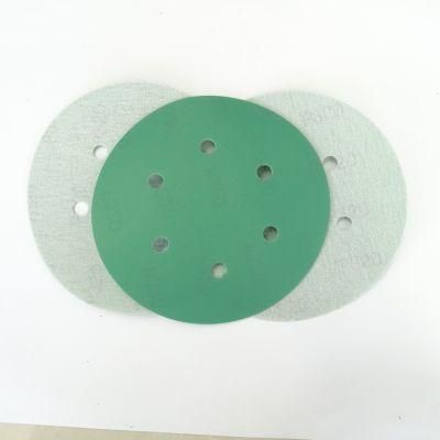 Green Pet Backing Velcro Hook and Loop Sanding Disc