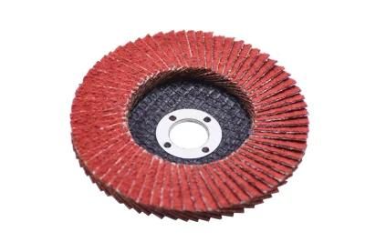 60 Grit Red Imported Ceramic Grain Flap Disc as Abrasive Tooling for Polishing