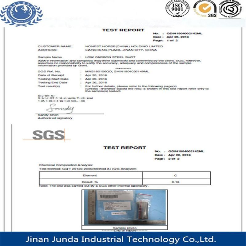 Abrasive C 0.1-0.3% Cast Steel Shot Surface Cleaning