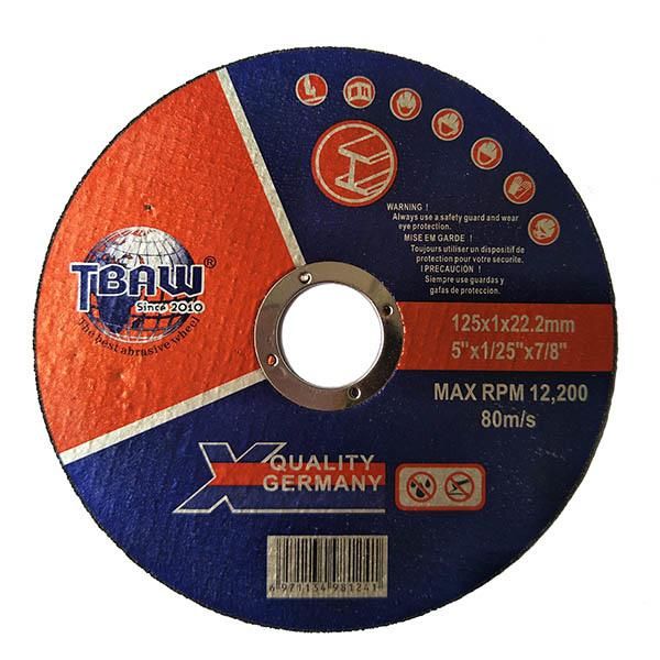 5′′ Cutting Wheel Abrasive Discs T41 Double Net Double Paper 125*1*22mm