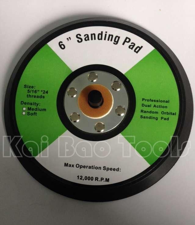 6inch Sanding Backing Pad with 6 Holes