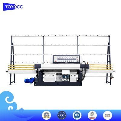 Glass Straight Line Edging and Polishing Machine with Digital Display with 9 Motors