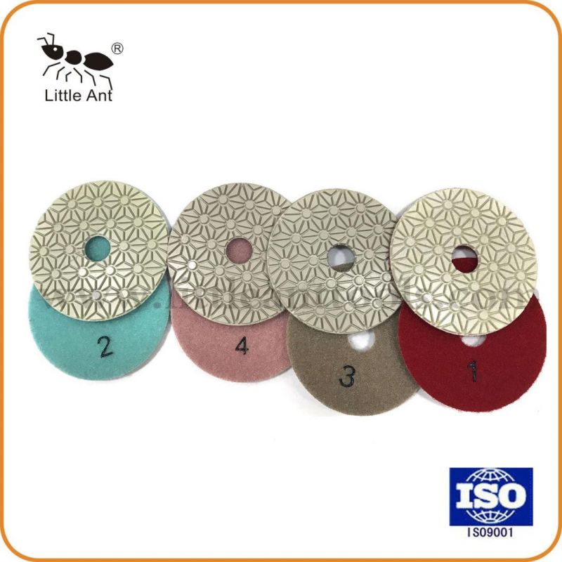 5 Steps Stone Dry Flexible Polishing Pad for Natural Stone