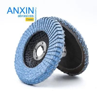 Half-Curved Flap Wheel with Chinese Blue Ceramic