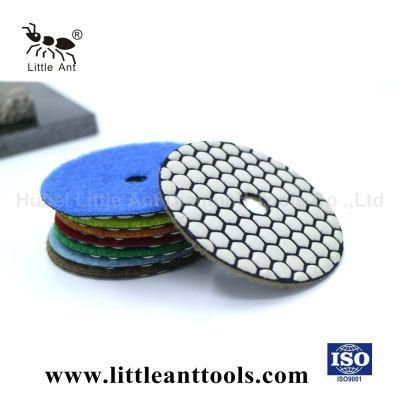 3&quot;/80mm Hexagon Diamond Dry Polishing Pad Diamond Tool for Stone