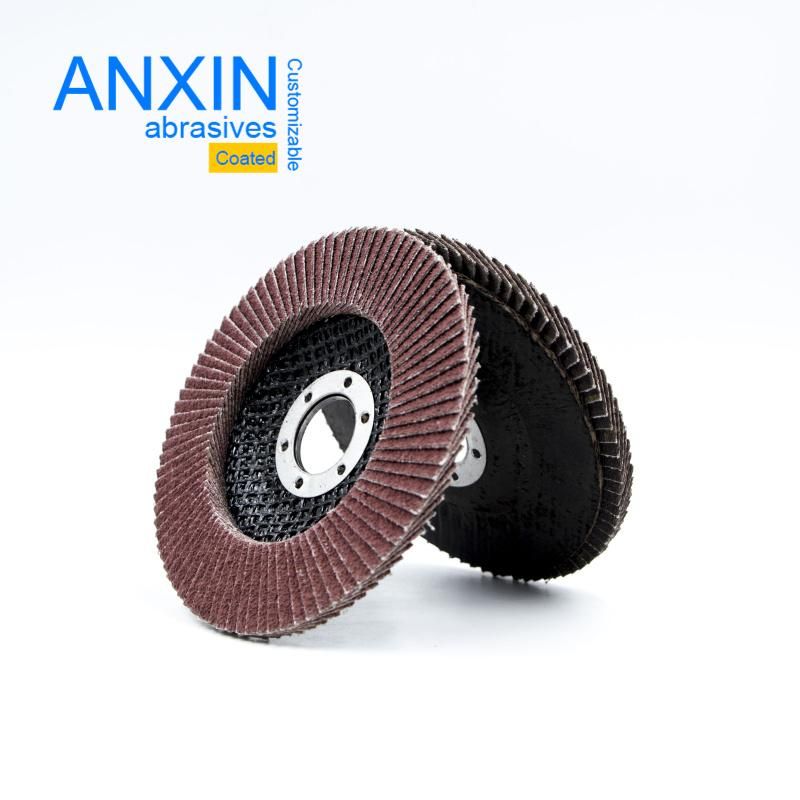 Flap Disc with Reinforced Fiberglass Backing for Stainless Steel Grinding