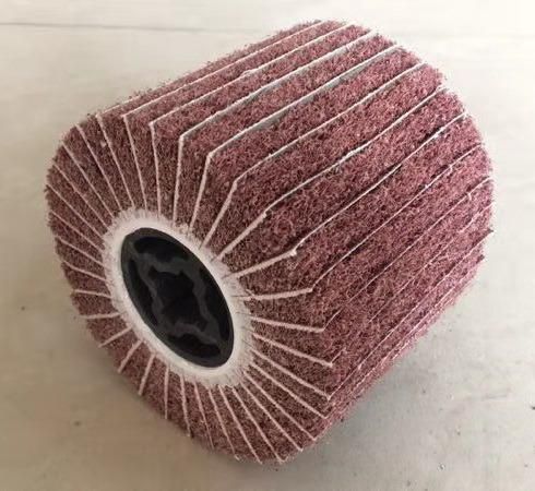 120mmx100mm 80# Flap Brush Drum Wheel Wire Drawing Wheel