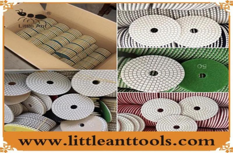 100mm Wet 3 Steps Diamond Polishing Pad for Stone