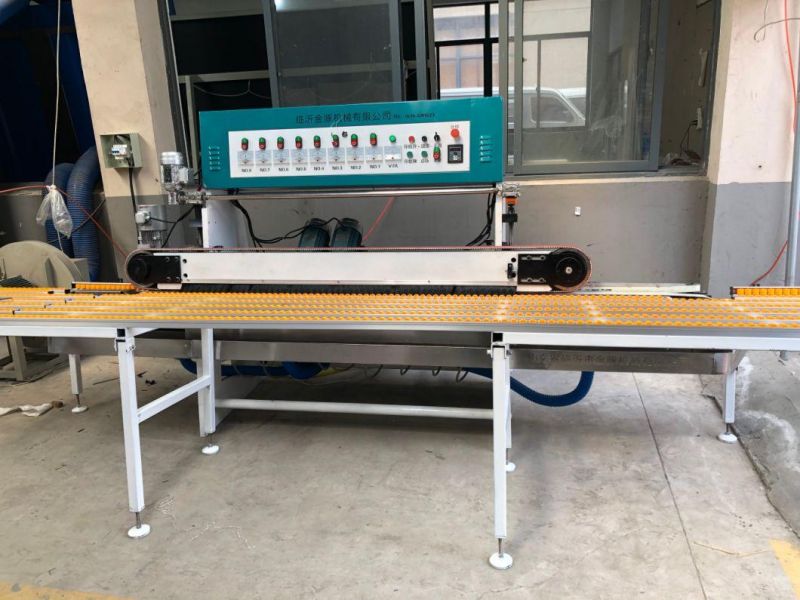 9 Motors Horizontal Automatic Glass Beveling Machine for Mirrors