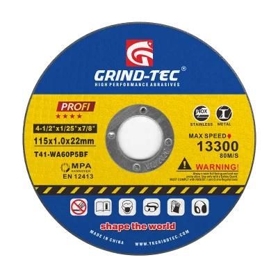 Ultrathin 4.5&quot; 115X1X22mm Abrasive Disc Metal and Stainless Cutting Wheel
