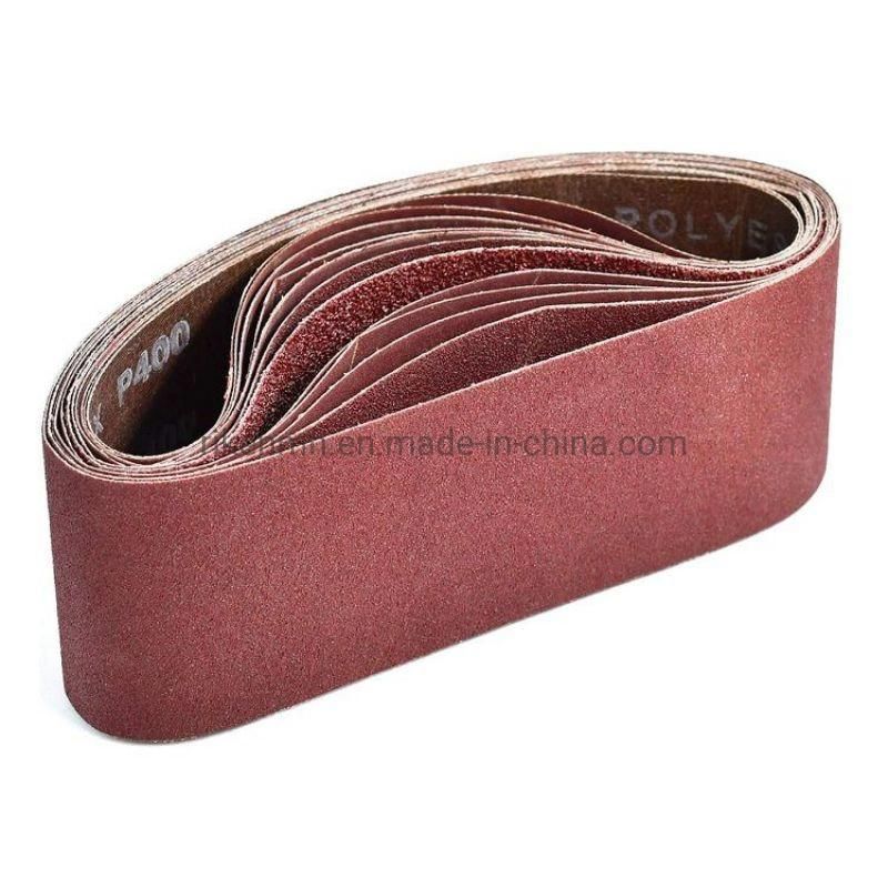 3X21 Inches (75X533mm) Aluminum Oxide Abrasive Sanding Belt for Wood Floor Cloth Sanding Belt