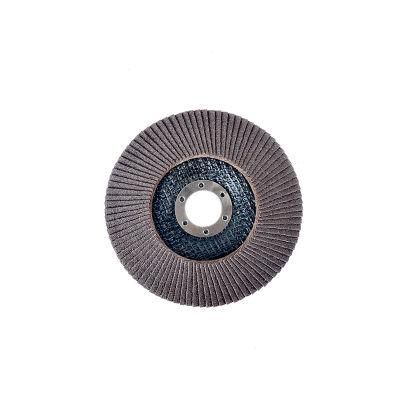 6&quot; 60# Black High-Heated Alumina Flap Disc with Excellent Durability and Sharpness for Angle Grinder
