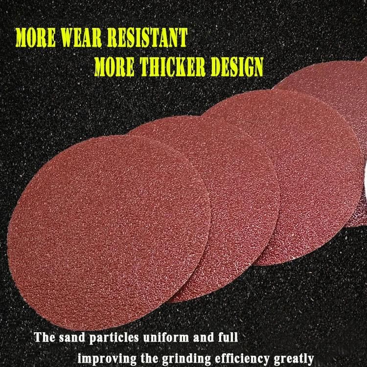 Aluminium Oxide 125mm /5′′ Sandpaper Disc with Sticky Backing