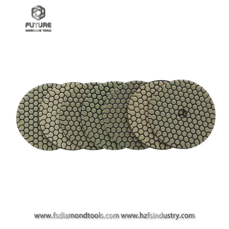 Honeycomb Diamond Concrete Marble Granite Dry Floor Resin Polishing Pads