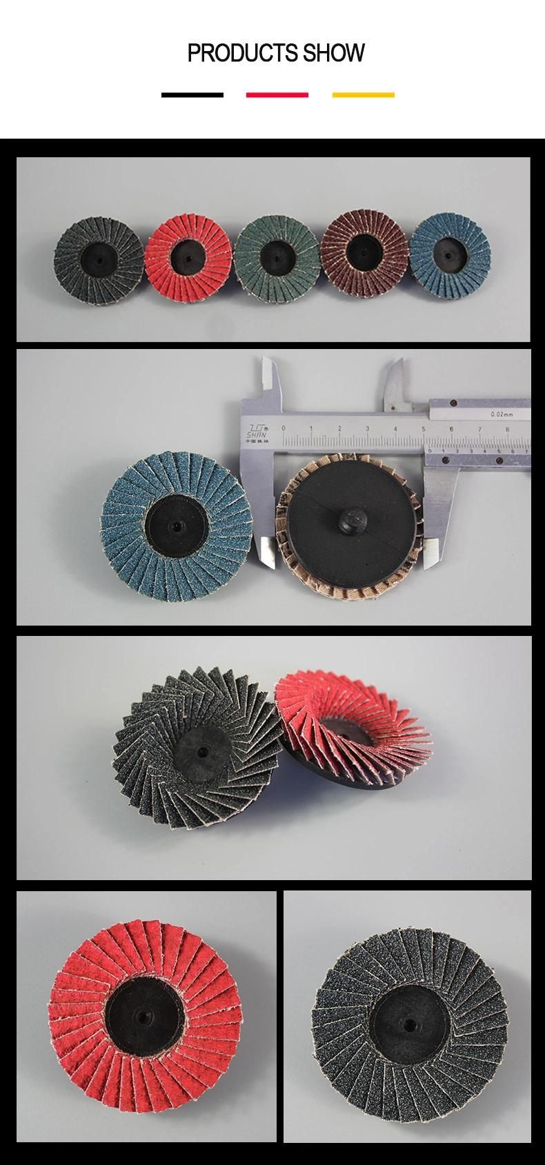 Zirconia Oxide Abrasive Mini Flap Disc Quick Change Disc for Polishing