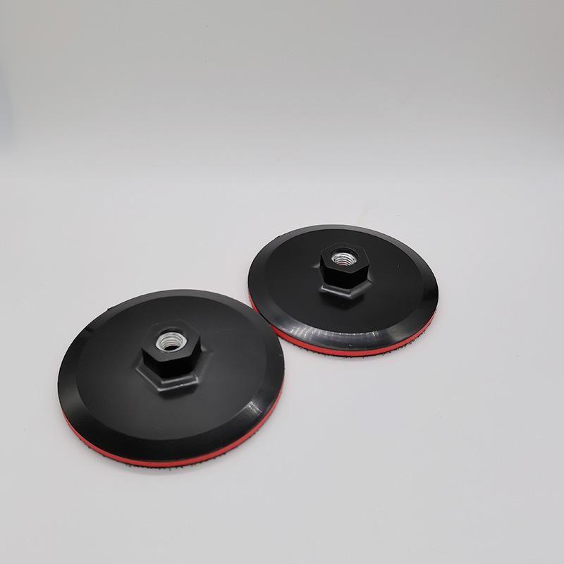 4 Inch 100mm Red Backing Plate Pads Polishing Pads Hold with M14 for Marble Granite Thread From China Manufacturer