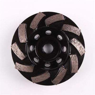 5 Inch D125mm Diamond Grinding Cup Wheel Disc with Ten Segments Diamond Grinding Disc M14 Thread Hole for Concrete and Terrazzo Floor